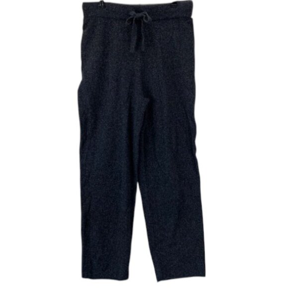 Everlane Women’s M Charcoal Gray Wool Blend Sweatpants Cozy Stretch Straight Leg - Picture 1 of 13